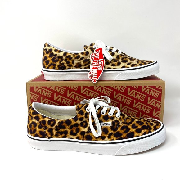 Vans | Shoes | Vans Original Era Leopard Canvas Black Low Top Lace Up  Womens Size Vna4u393i6 | Poshmark